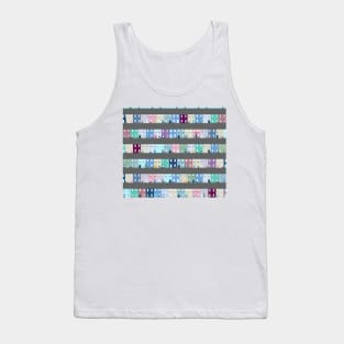 Houses Pattern Tank Top